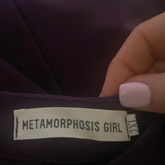 Metamorphosis‎ Girl Purple Cut Out Midi Dress 2XL Nwt - Picture 2 of 8